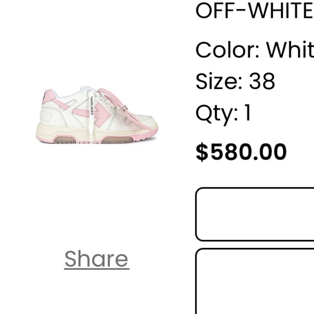OFF WHITE Out Of Office Sneakers